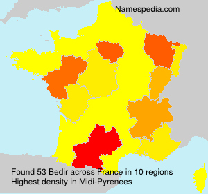 Surname Bedir in France Surname Bedir in France