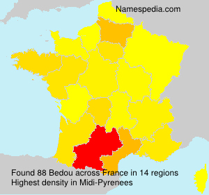 Surname Bedou in France Surname Bedou in France