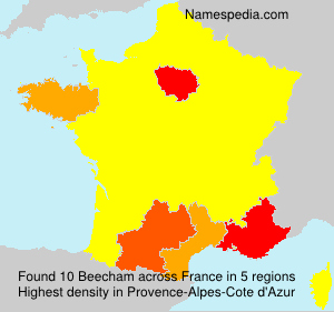 Surname Beecham in France Surname Beecham in France