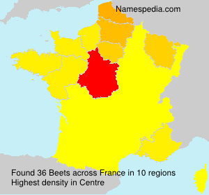 Surname Beets in France Surname Beets in France