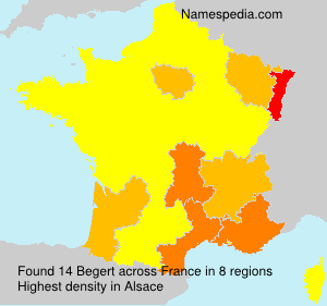 Surname Begert in France Surname Begert in France