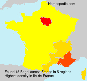 Surname Beghi in France
