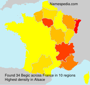 Surname Begic in France Surname Begic in France