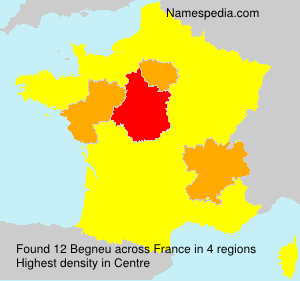 Surname Begneu in France Surname Begneu in France