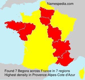 Surname Begora in France Surname Begora in France