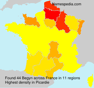 Surname Begyn in France Surname Begyn in France