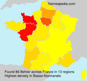 Surname Behier in France Surname Behier in France