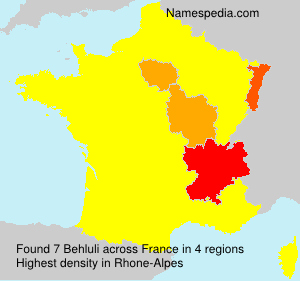 Surname Behluli in France Surname Behluli in France