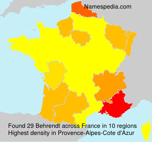 Surname Behrendt in France Surname Behrendt in France