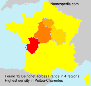 Surname Beinchet in France Surname Beinchet in France