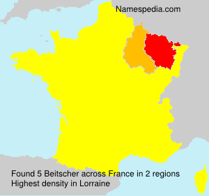 Surname Beitscher in France Surname Beitscher in France