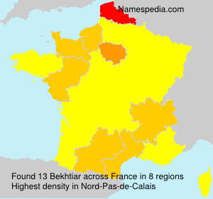 Surname Bekhtiar in France Surname Bekhtiar in France
