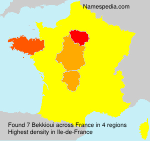 Surname Bekkioui in France Surname Bekkioui in France