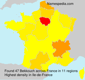 Surname Bekkouch in France Surname Bekkouch in France
