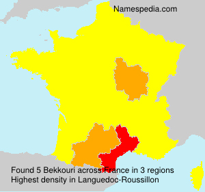 Surname Bekkouri in France Surname Bekkouri in France