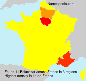 Surname Belachkar in France Surname Belachkar in France