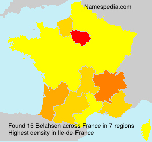 Surname Belahsen in France Surname Belahsen in France