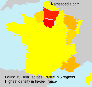 Surname Belali in France Surname Belali in France