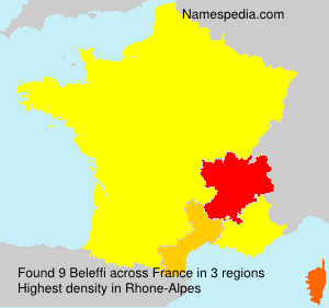 Surname Beleffi in France Surname Beleffi in France
