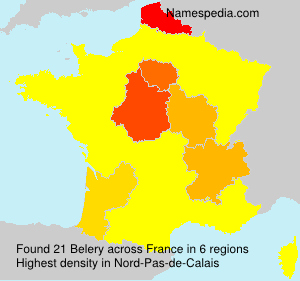 Surname Belery in France Surname Belery in France