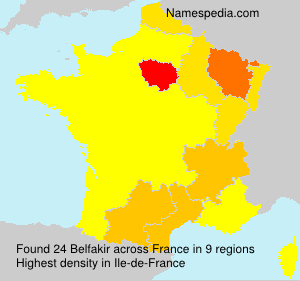 Surname Belfakir in France Surname Belfakir in France