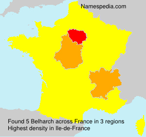 Surname Belharch in France