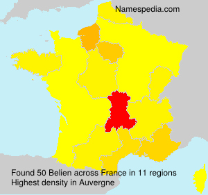 Surname Belien in France Surname Belien in France