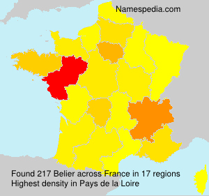 Surname Belier in France Surname Belier in France