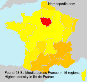 Surname Belkhodja in France