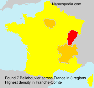 Surname Bellabouvier in France Surname Bellabouvier in France