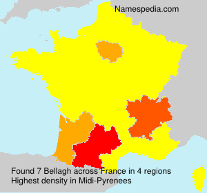 Surname Bellagh in France Surname Bellagh in France