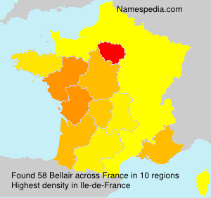 Surname Bellair in France Surname Bellair in France