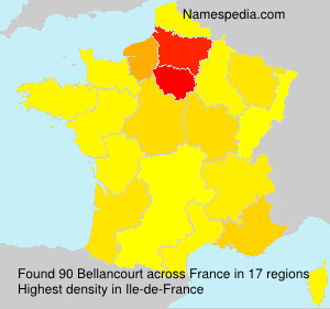 Surname Bellancourt in France Surname Bellancourt in France