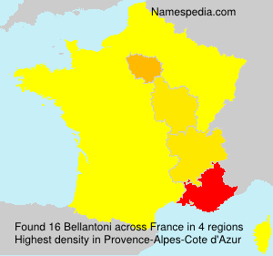 Surname Bellantoni in France Surname Bellantoni in France