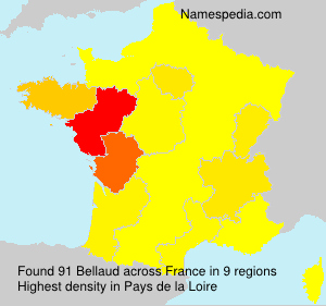 Surname Bellaud in France Surname Bellaud in France