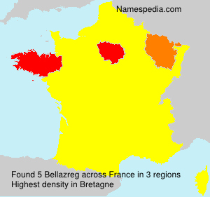 Surname Bellazreg in France