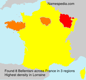 Surname Bellentani in France Surname Bellentani in France