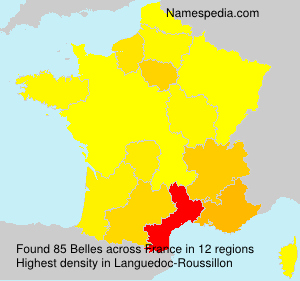 Surname Belles in France Surname Belles in France