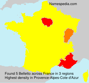 Surname Belletto in France Surname Belletto in France