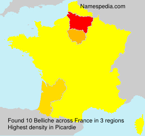 Surname Belliche in France Surname Belliche in France
