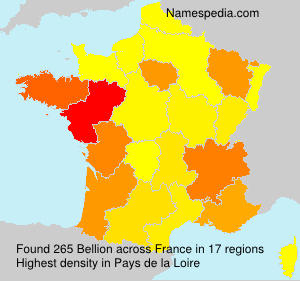 Surname Bellion in France Surname Bellion in France