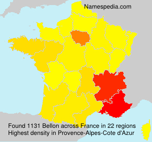 Surname Bellon in France Surname Bellon in France