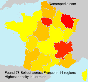 Surname Bellout in France Surname Bellout in France