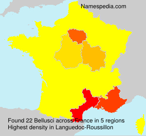 Surname Bellusci in France