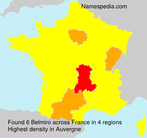 Surname Belmiro in France Surname Belmiro in France