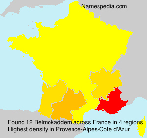 Surname Belmokaddem in France Surname Belmokaddem in France