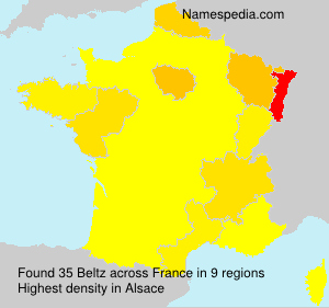 Surname Beltz in France Surname Beltz in France
