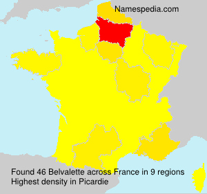 Surname Belvalette in France Surname Belvalette in France
