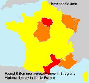 Surname Bemmer in France Surname Bemmer in France
