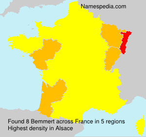 Surname Bemmert in France Surname Bemmert in France